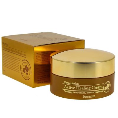 Живильний кисневий крем для обличчя Deoproce Fermentation Active Healing Cream, 100 мл 8809567925229 фото